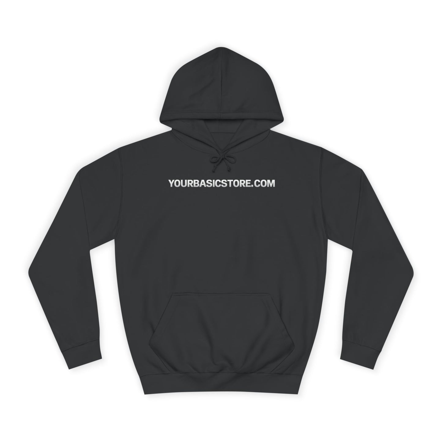 College Hoodie — YOURBASICSTORE.COM Minimal Logo Hooded Sweatshirt